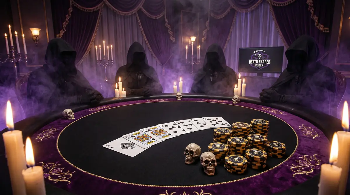 Mesa de Pôquer gótica no cassino abcbet